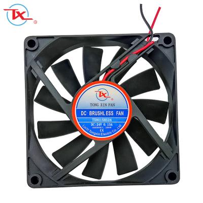 China DC fan 8015 80x80x15mm 0.09A 12v cooling fan / plastic draft fan / dc cooling fan for sale