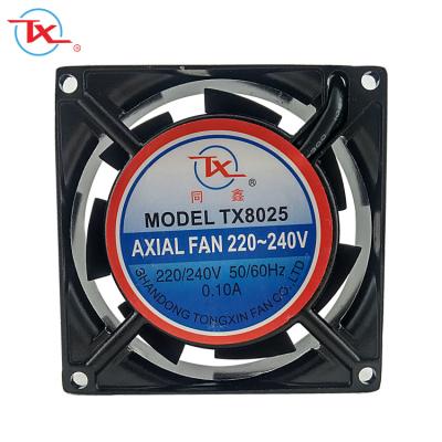 China Industrial fan 8025 80mm low power consumption 115volt 230volt 220v computer case/CPU/power supply fan AC roof cooling vent fan for sale