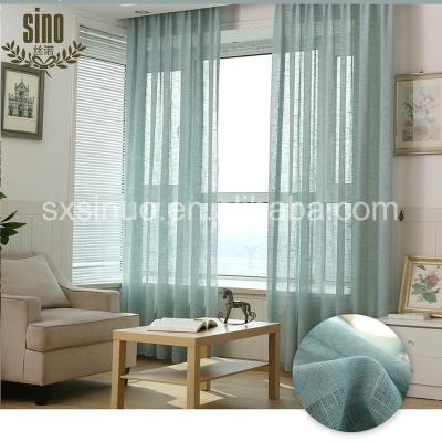 China Wholesale Colored Linen Voile Insulated Sheer Curtain for sale