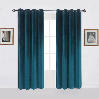 China Blackout Home Used 100% Polyester Velvet Blackout Curtains Pictures for sale