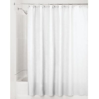 China Sustainable High End Waffle Check Hotel Bathroom Shower Curtain for sale