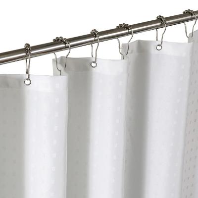 China 2021 New Products Sustainable Dot Design Waterproof Custom Jacquard Shower Curtain for sale