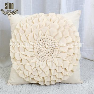 China Plain Printing 100% White Cotton Cushion Cover With Knife Blade for sale