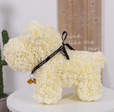 China Wholesale Rose dog Price Artificial Flower Foam Rose Dog  Rose Animals dog rose for sale