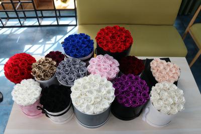 China Factory Price Rose Long Lasting Flowers Forever Eternal Preserved Rose Flower Box Gift for sale