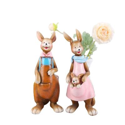 China Europe Resin Crafts Creative Craft Home Gift Kangaroo Australia New Decoration Style for sale