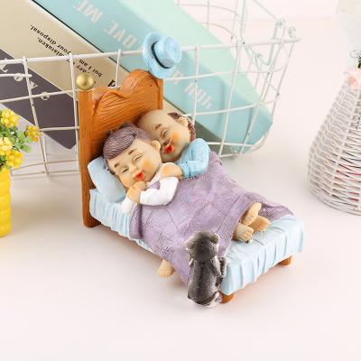 China China Resin Crafts Love Sleep Couples Old Resin Ornaments Bedroom Home Decorations Gifts Wholesale for sale