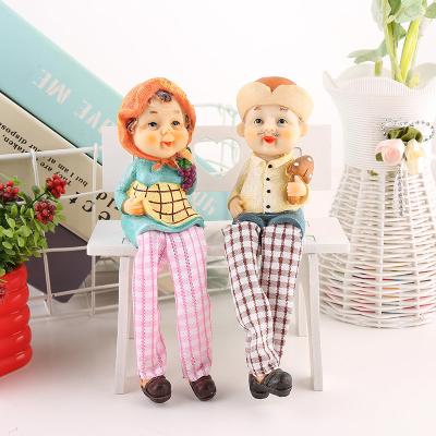 China China Creative Resin Opens Cartoon Leisure Cloth Hanging Foot Ornaments Bedroom Home Decorations Wholesale for sale