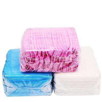 China Multifunctional/Breathable Disposable Buffy Hats 100 Pcs 21inches Cheap Nonwoven Chef Hat Cooking Caps For Food Service, Sleeping Head Cover for sale