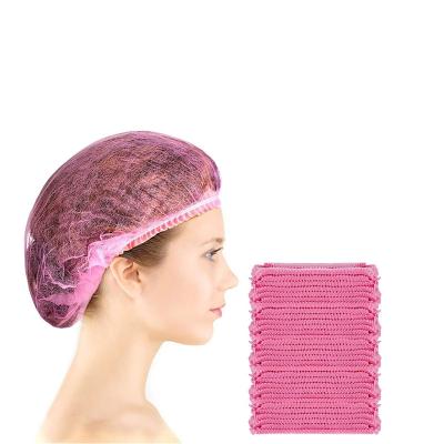 China Multifunctional/Breathable Disposable Buffy Hats 100 Pcs 21inches Cheap Nonwoven Chef Hat Cooking Caps For Food Service, Sleeping Head Cover for sale