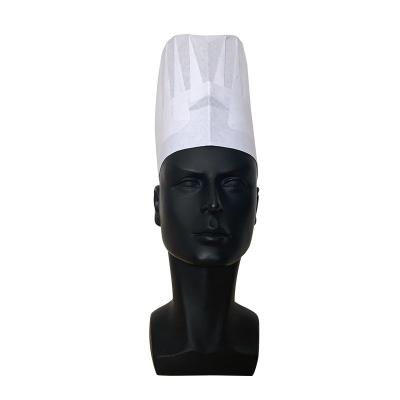 China Factory direct hot sale flat dome ready to ship chef's hat breathable, crushable, waterproof for restaurant chef for sale