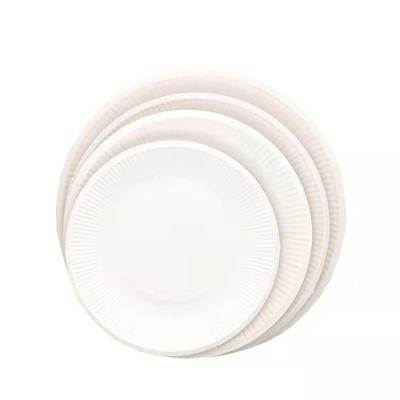 China Contemporary Handmade White Paper Household Grease-Resistant Dish Barriers Microwavable Food Tray for sale