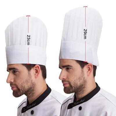 China Comfortable Unisex Chef Men Women Kitchen Hat Waiter Uniform Hat Cooking Bakery BBQ Grill Restaurant Cook Work Chef Cap Hat for sale