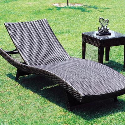 China Modern Outdoor Rattan Sun Chaise Lounge Chair For Garden Beach And Swimming Pool Tan Outdoor Pool Chairs for sale