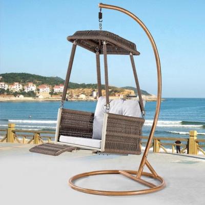 China Bset Design Modern Outdoor Furniture Leisure Rope Outdoor Hanging Swings With Footboard for sale