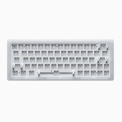 China Diy Acrylic Keyboard Accessories Hotswap Mechanical Keyboard Kits with 6028 SMD LED RGB Backlit for sale