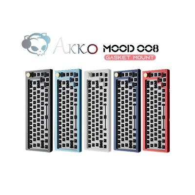 China Akko MOOD008 Hotswapable Metal Pad Custom Mount DIY Kits Aluminum Mechanical CNC Keyboard Case for sale