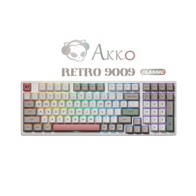 China ABS Akko OEM CS Switches 9009 Retro Vintage Hotswap Wireless Keyboards PBT DIY Kit Profile Keycaps for sale