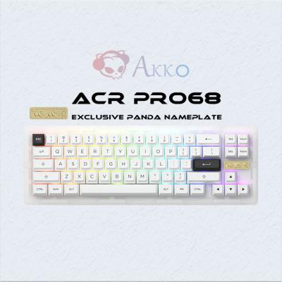 China ACR Pro68 Acrylic+CNC AKKO Keyboards CS Jelly Switches 65% Layout RGB Backlit Acrylic Wireless Mechanical Keyboard for sale