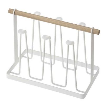 China Sustainable Household Supplies Iron Rack Set Cup Rack Storage Rack Water Glass Cups Draining Cup Rack for sale