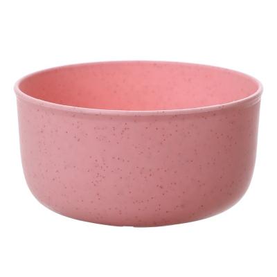 China Sustainable Household Tableware Dinner Table Party Bowl Wheat Straw Bowl Plastic Color Soup Bowl for sale