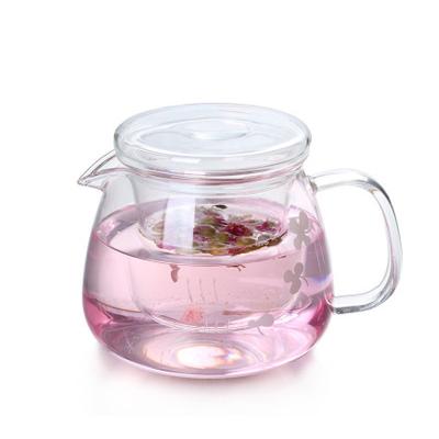 China Viable Glass Tea Set Teapot Glass Tea Infuser and Parmur Insulated Glass Cups Filter Tea Set for sale