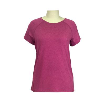 China Moisture Wicking Hot Selling Women's Short Sleeve Light Weight Yoga T-Shirt Breathable Sport for sale