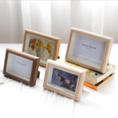 China Photo Frame Wholesale Customize Size Picture Frames Wall Mount Wall Mount Picture Frame Certificate Natural Solid Wood Painting Frame for sale