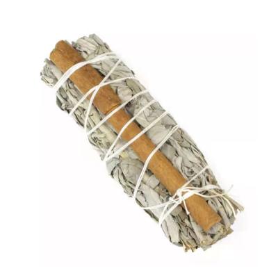 China Sage Leaf Chinese Magic Wands Bundle Smudges Stick Pure Incense White Cinnamon for Smoking Meditation Home Cleaning Purification Healing Withdrawal for sale