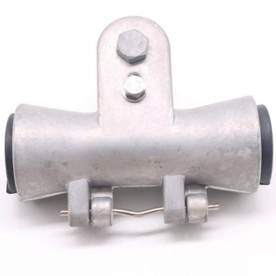 China Aluminum OPGW Anchoring Double Suspension Power Fiber Optic Clamp 800 for sale