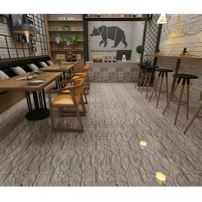 China Eco - Friendly Tile PVC Texture 3d Self Adhesive Vinyl Plank Material Wood Flooring for sale