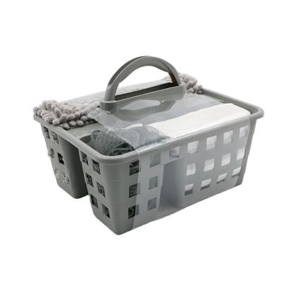 China Sustainable Bathroom Gift Set 4pcs New Developed Bathroom Cover And Shower Curtain Set In Storage Basket for sale