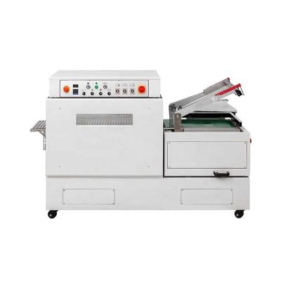 China Chemical Goods In Continuous Seal And Cut US DFQC450 Pneumatic L Stock DFQC450 L Sealer Combined Shrink Sealer Machine for sale