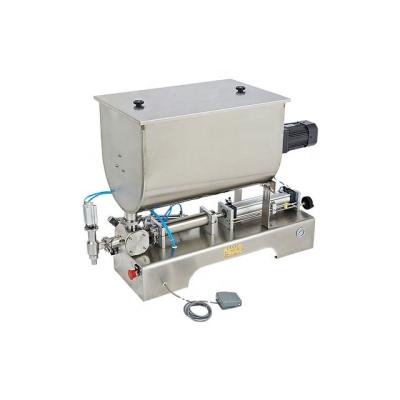 China GCG-MIX Food Dough Filling Machine Single Head Table Type Manual Dough Filling Machine With Mixing Hopper for sale