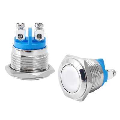 China Waterproof 22mm 12v Car Led Push Button Switch Momentary Waterproof Hazard Lamp Switches Warning Self-lock For Truck Boat for sale