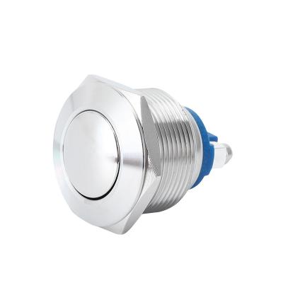 China Waterproof 22mm Luminous Stainless Steel Waterproof Momentary LED Reset Metal Mini Pushbutton Switch for sale