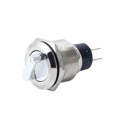 China 22mm Waterproof On-Off Manual Metal Selector Rotary Knob 3 Position 220v 250v IP65 IP40 for sale