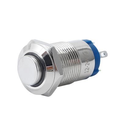 China Water-proof 12mm 110 Volt Ip65 Dpdt Illuminated Electrical Waterproof Momentary Push Button On Off Switch for sale