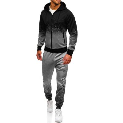 China New Autumn Plus Size Active Men Hoodies Set Spring Fitness Pullover Factory Customized Design Ombre Color Breathable OEM Brand for sale