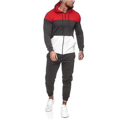 China New Design Private Label Long Sleeve Stripe Suit Jogging Full Zipper Breathable Custom Hoodie Jacket Two Pieces Mens Tracksuit for sale