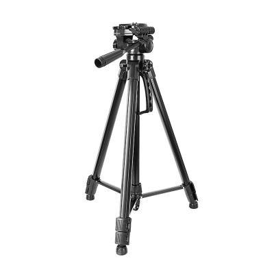 China Light Weight PORTABLE Cheap Aluminum Extendable Tripod Adjustable Compact Horizontal Tripod For Camera Phone for sale