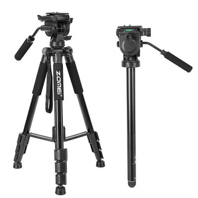 China Zomei Photographic Equipment PORTABLE Professional Heavy Duty Video Camera Tripod With Liquid Head for sale