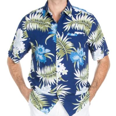 China Hawaiian Men's Plus Size Casual Beach Print Hawaiian Shirt for sale