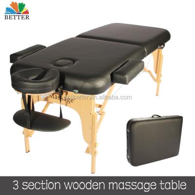 China Wooden Massage Table Plegable Table Masajes de cama de portatil de masaje de Silla Massage Table for sale