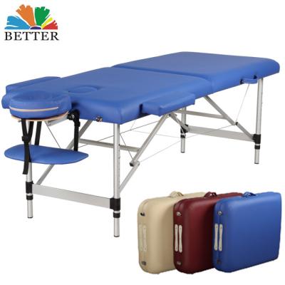 China Massage Table Upgrade 3 Section Aluminum Portable Massage Table for sale