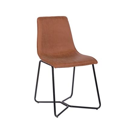 China New Design Modern Vintage PU Leather Living Room Dining Chair Home Furniture for sale