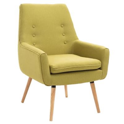 China Leisure Chair Fabric Living Room Furniture Accent Chair Beech Wood Legs Canvas Chair for sale