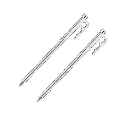 China Outdoor Camping Durable Tent Accessories Stainless Steel Tent Nail Peg for sale