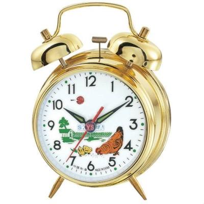 China Metal 3 Inch Mechanical Gold Color Alarm Clock Bell With Winding Spring Movement for sale