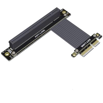 China PVC+Copper Add On Cards 5-100CM PCI Express 4.0 x4 to x16 RTX3090 RX6800xt RTX3090 RX6800xt Extension Cable Graphics Card GPU PCIE Riser Supplement Gen4 for sale